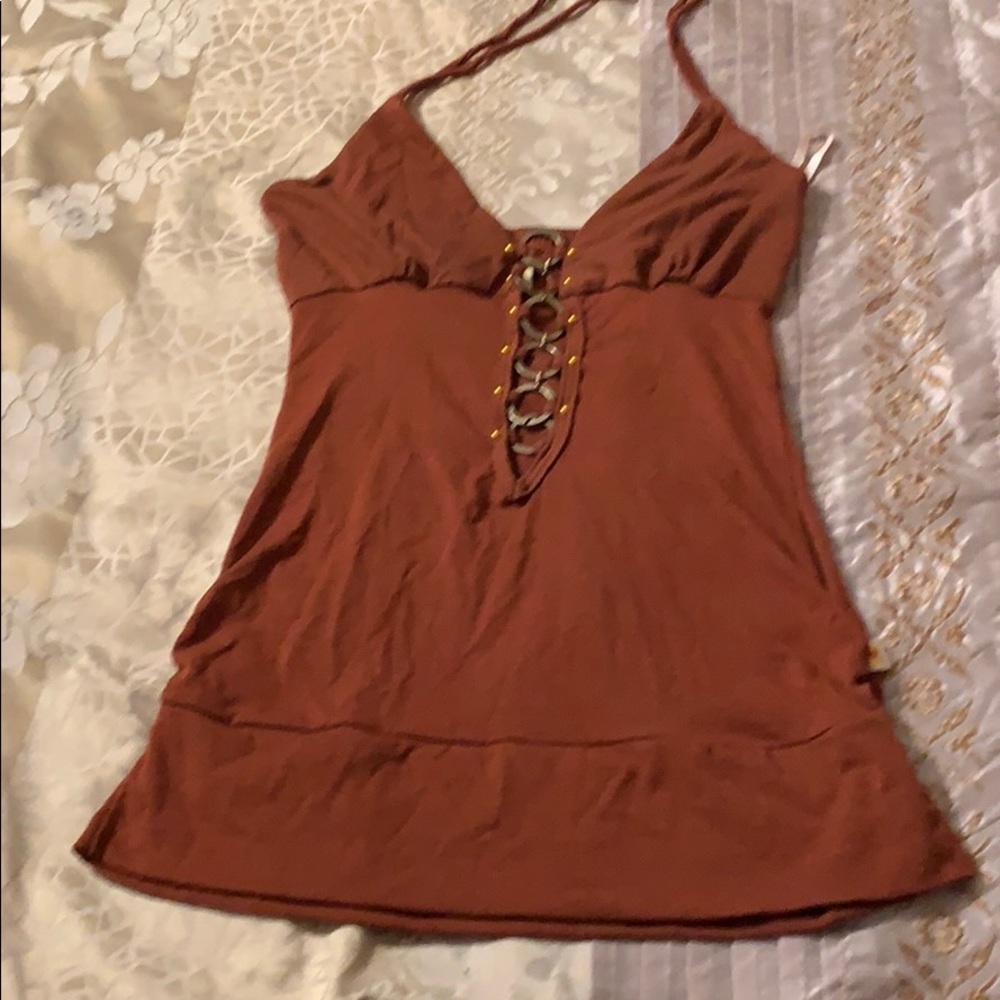 Sexy blouse (brawn) and (gold)